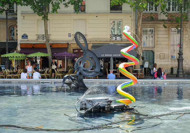 Paris -  Stravinsky Brunnen